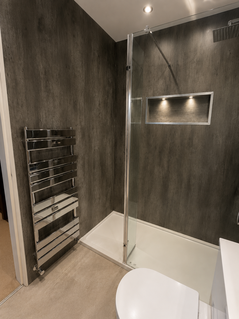 Titanium and Carbon Stone PVC Wall Panels