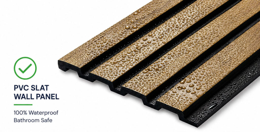 Waterproof Slat Wall panels for Bathrooms