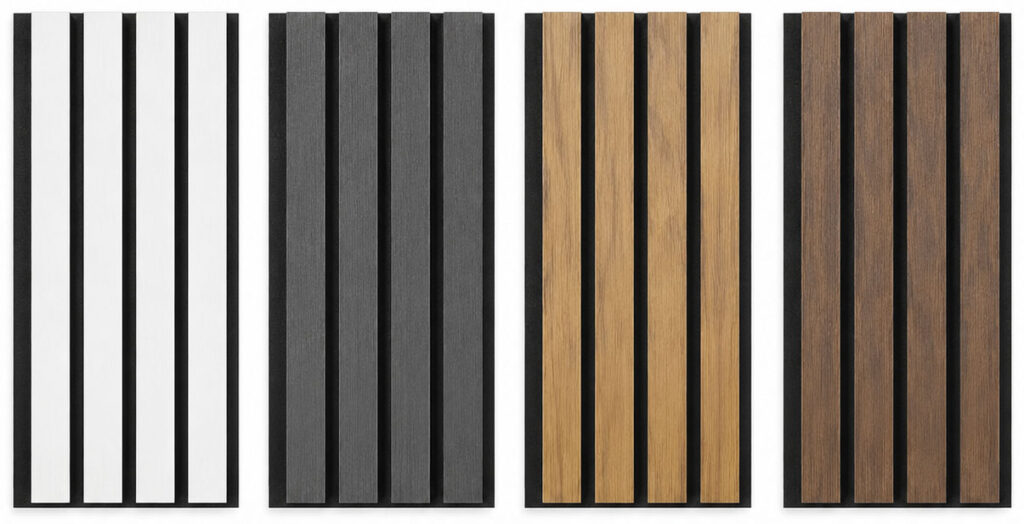 Waterproof Slat Wall panel Colour Choices
